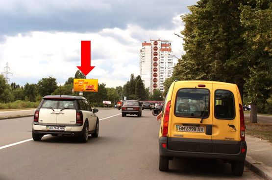 Фото рекламной плоскости по адресу Закревского ул., 2А, в сторону Маяковского пр.