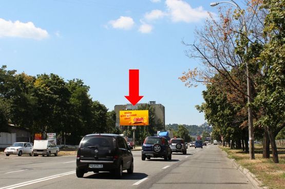 Фото рекламной плоскости по адресу Березняковская ул., 25, в сторону Днепровская Набережная