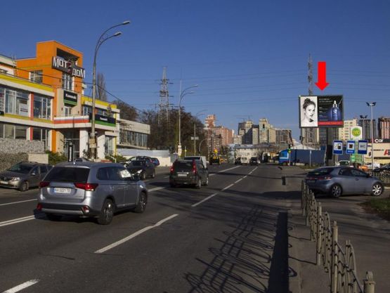 Фото рекламної площини за адресою Брожко ул. (бывш. Кировоградская ул.) - ул. Изюмская, возле АЗС "WOG", в сторону ул. Гринченко