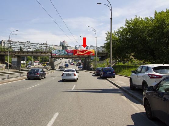 Фото рекламної площини за адресою Щусева ул., ст. м. "Сырецкая", в сторону ст. м. "Дорогожичи", центра