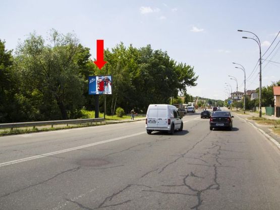 Фото рекламной плоскости по адресу Брожко ул. (бывш. Кировоградская ул.), в сторону пр. Лобановского