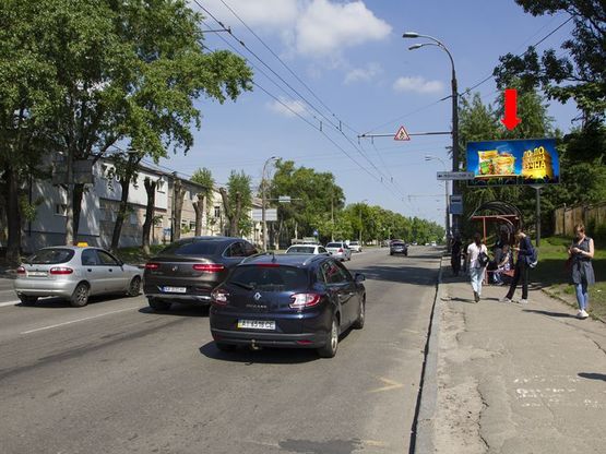 Фото рекламной плоскости по адресу Науки пр, 52 - ул. Ракетная, в сторону Демеевской пл.