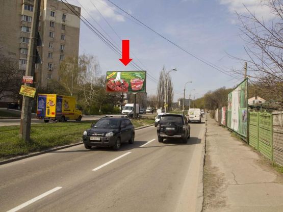 Фото рекламной плоскости по адресу Науки пр., 90 в сторону Демеевской пл.