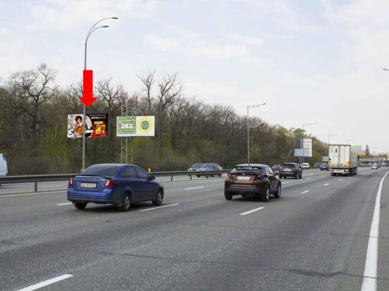 Фото рекламной плоскости по адресу Столичное шоссе - пер. Охотский, в сторону пр. Науки, центра