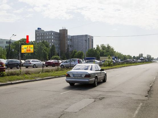 Фото рекламної площини за адресою Королева пр. - ул. Пшеничная, в сторону супермаркета "Сильпо"