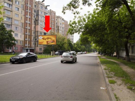 Фото рекламной плоскости по адресу Жмеринская ул., 26 - ул. Героев Космоса, в сторону Кольцевой дороги