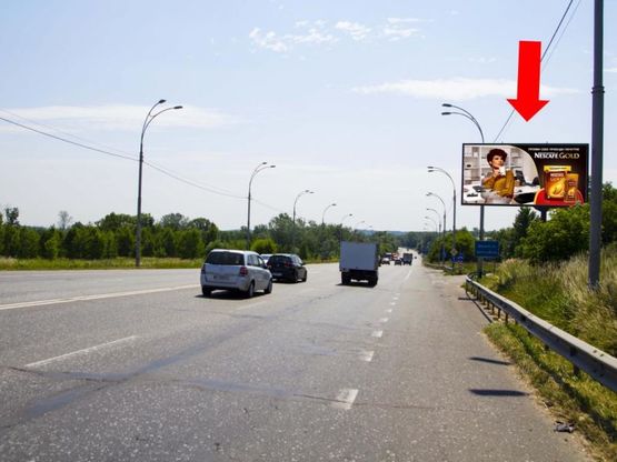 Фото рекламної площини за адресою Заболотного ул., 100 м. от АЗС "Окко" и офиса "Мироновский хлебопродукт", в сторону Столичного шоссе