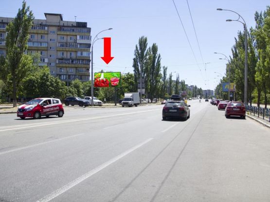 Фото рекламной плоскости по адресу Малиновского ул., 38 - Героев Сталинграда пр., в сторону ст.м. "Оболонь"