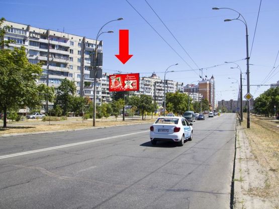 Фото рекламной плоскости по адресу Гайдай ул., 10, в сторону ул. Тимошенко