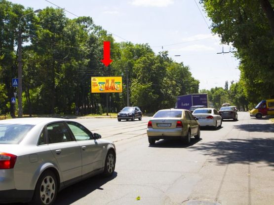 Фото рекламной плоскости по адресу Отрадный пр., 30, напротив  - ул. Шепелева, из центра