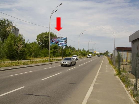 Фото рекламной плоскости по адресу Григоренка пр., 2, напротив, в сторону ул. Здолбуновская, Дарницкого шоссе