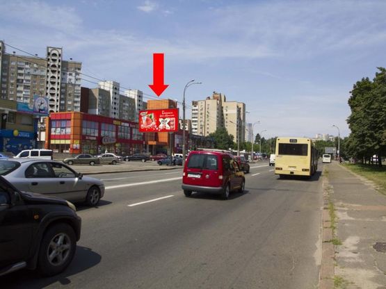 Фото рекламної площини за адресою Харьковское шоссе, 144В, возле супермаркета "Сильпо", в сторону пл. Дарницкой