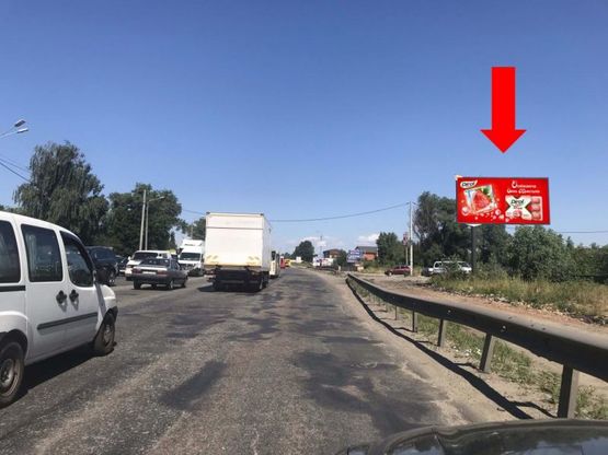 Фото рекламної площини за адресою Кольцевая дорога - пер.Шевченка, перед Жулянским мостом, в сторону пр. Победы