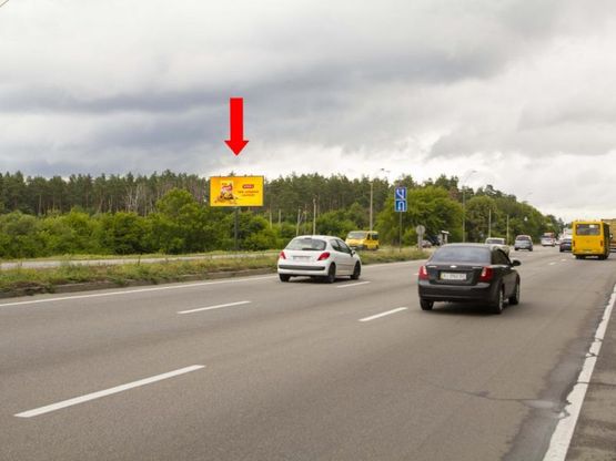 Фото рекламной плоскости по адресу Броварской пр., возле магазина "Flagman", из центра