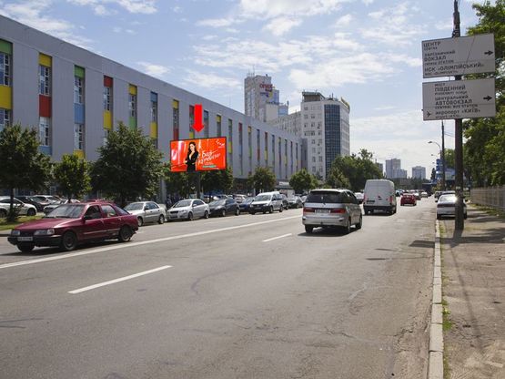 Фото рекламной плоскости по адресу Харьковское шоссе, 201/203, в сторону Харьковской пл.