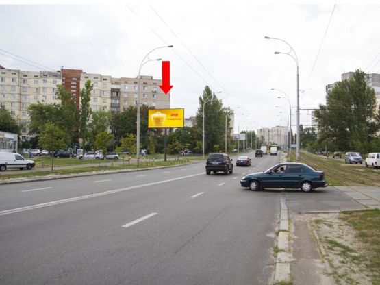 Фото рекламної площини за адресою Героев Днепра ул., 18а, в сторону ул. Гайдай, Полярной