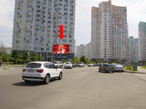 Фото рекламної площини за адресою Чавдар ул., 7, в сторону супермаркета "Novus", ул. Гмири