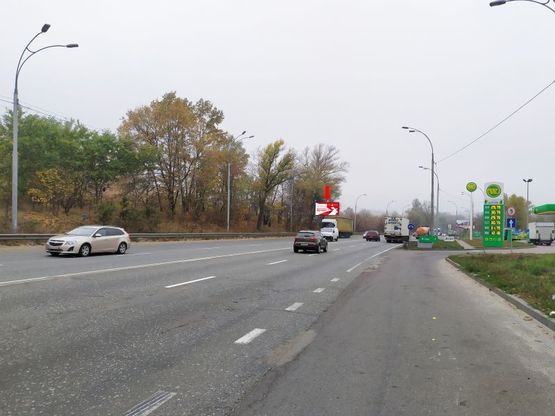 Фото рекламної площини за адресою Заболотного ул., 31е, АЗС "WOG", в сторону Одесской пл.