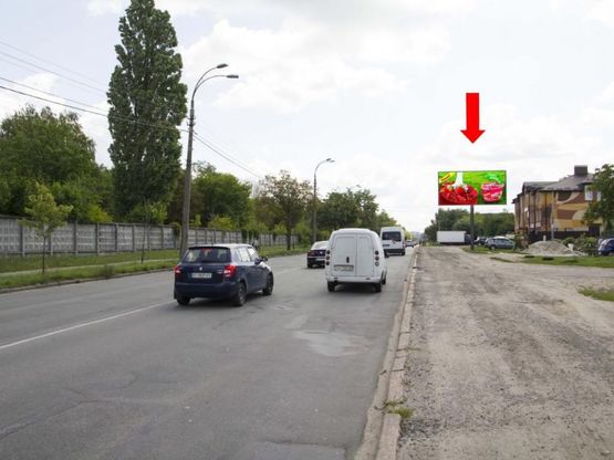 Фото рекламной плоскости по адресу Стеценко ул., 200 м. АЗС "WOG", в сторону центра