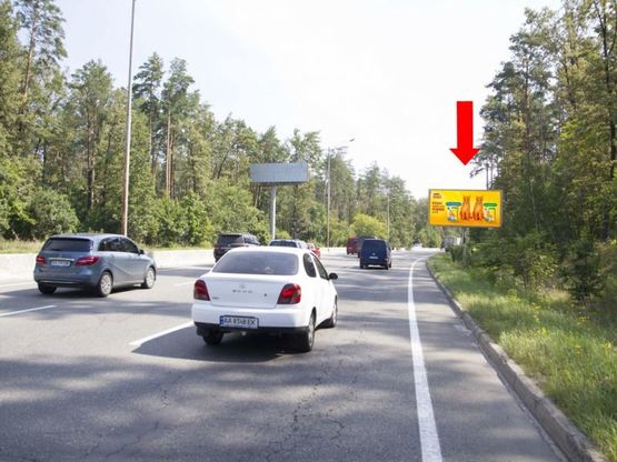 Фото рекламной плоскости по адресу Большая Кольцевая дорога,700 м. от Пущи Водицы , в сторону ул. Газопроводной, Минского пр.