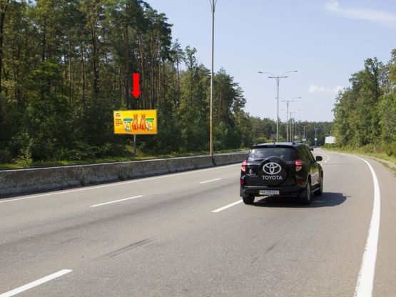 Фото рекламной плоскости по адресу Большая Кольцевая дорога,700 м. до Пущи Водицы, ул. Городская