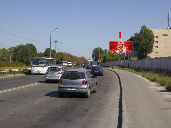 Фото рекламной плоскости по адресу Воздухофлотский пр., 50м до жд переезда, в сторону центра, аэропорта Киев