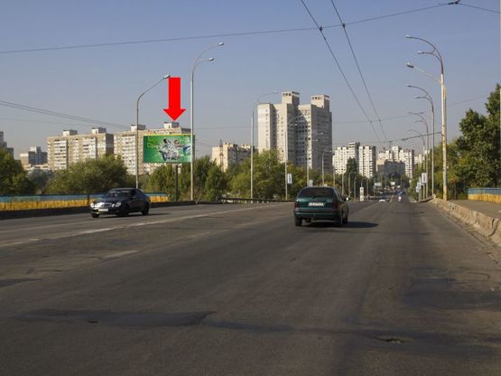 Фото рекламної площини за адресою Полярная ул., в сторону супермаркета "Leroy Merlyn",  ул. Автозаводской