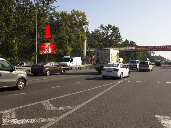 Фото рекламной плоскости по адресу Победы пр. - ул. Связистов, поворот на ЖК "Чайка", в центр