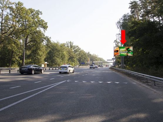 Фото рекламної площини за адресою Победы пр. - ул. Связистов, поворот на ЖК "Чайка", в центр