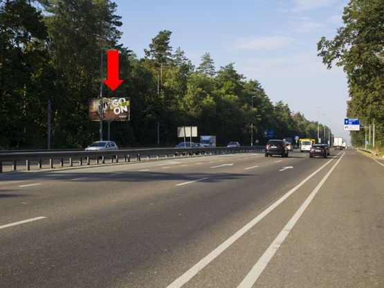 Фото рекламної площини за адресою Победы пр. - ул. Связистов, поворот на ЖК "Чайка", из центра