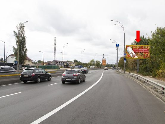 Фото рекламної площини за адресою Набережно-Рыбальская ул., напротив АЗС “Glusco”,возле клуба “Disco Radio Hall”, в сторону Оболони, Московского моста