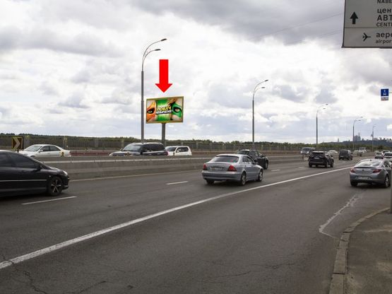 Фото рекламной плоскости по адресу Набережно-Рыбальская ул., 120м до перекрестка с Электриков ул., в сторону Подола, Электриков ул.