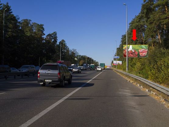 Фото рекламної площини за адресою Победы пр., 600 м.  от ул. Ушакова, из центра