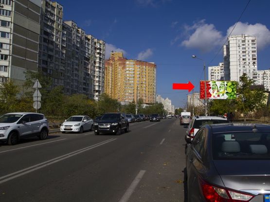 Фото рекламної площини за адресою Руденко ул. 7, в сторону пр. Бажана