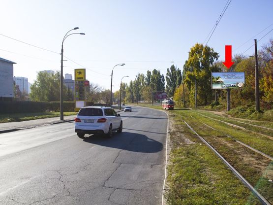 Фото рекламной плоскости по адресу Василенко ул. - ул. Выборгская, в сторону бул. Гавела (бывш. Лепсе)