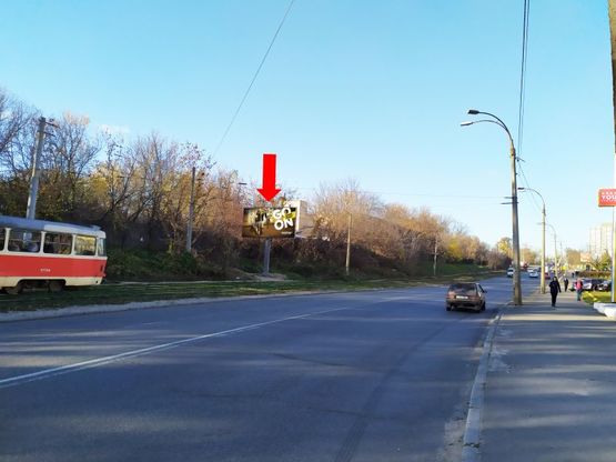 Фото рекламной плоскости по адресу Василенко ул. - ул. Выборгская, в сторону пр. Победы, ст.м. "Берестейская"