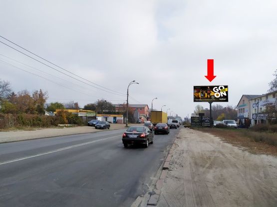 Фото рекламной плоскости по адресу Стеценко ул. 55, в сторону центра