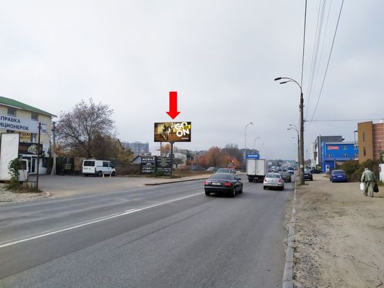 Фото рекламної площини за адресою Стеценко ул. 55, в сторону ТРЦ "Лавина молл", супермаркетов "Ашан, "Эпицентр"