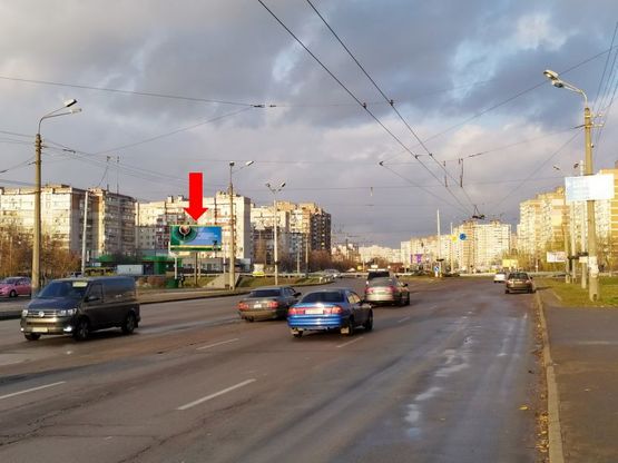 Фото рекламної площини за адресою Маяковского пр. 61/9 - ул. Лифаря, на круговой развязке, в сторону ул. Цветаевой