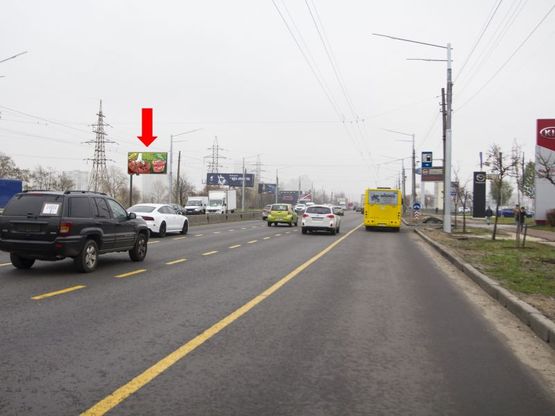 Фото рекламної площини за адресою Бандеры пр. (бывш. Московский пр.) 22, в сторону Северного моста