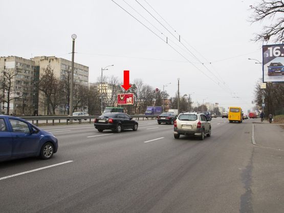 Фото рекламної площини за адресою Кольцевая дорога - ул. Котельникова, в сторону пр. Победы