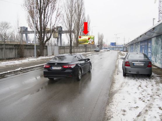 Фото рекламної площини за адресою Электриков ул., 23-Б, возле ЖК "Рыбальский", в сторону ул. Набережно-Рыбальской