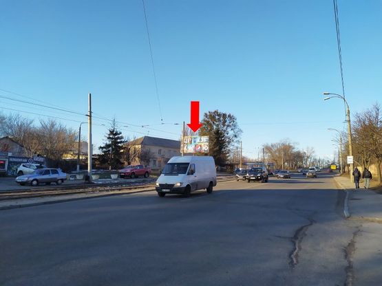 Фото рекламної площини за адресою Василенко ул., 2 - ул. Козелецкая, в сторону пр. Победы, ст.м. "Берестейская"