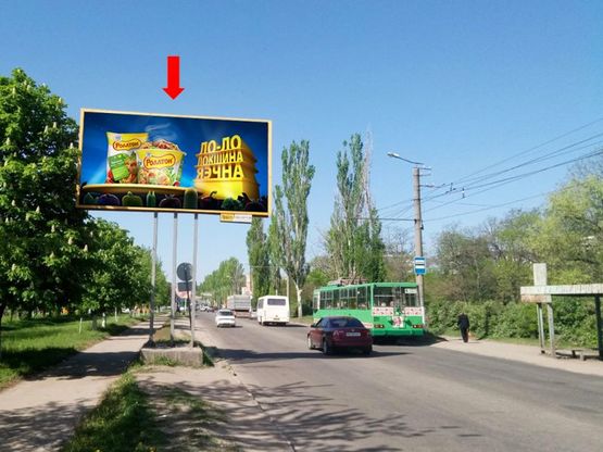 Фото рекламной плоскости по адресу Тамма ул. (бывш. Героев Сталинграда ул.) / Волкова ул., возле супермаркета "Фуршет", рынка, Дома мебели