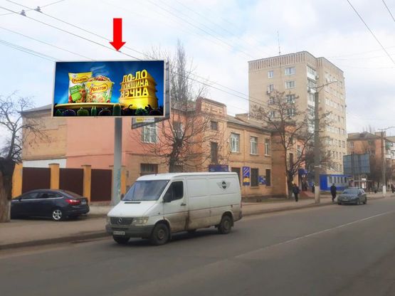 Фото рекламной плоскости по адресу Маланюка ул., 5 / Независимости пл., возле швейной фабрики "Зорянка", супермаркета "АТБ"