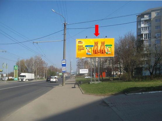 Фото рекламной плоскости по адресу Конякина ул., 29, возле магазина "Айва", АЗС "WOG"