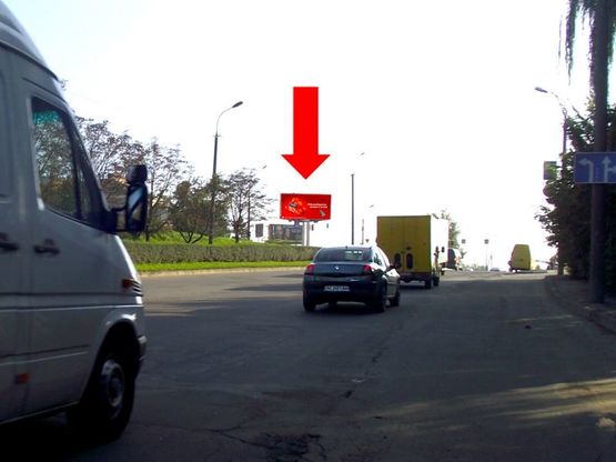 Фото рекламной плоскости по адресу Дубновская ул., 47 / Карпенка-Карого ул., возле АЗС "Amic", "Укрнафта", из центра