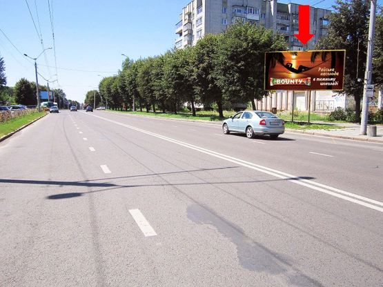 Фото рекламной плоскости по адресу Любинская ул., 160, в сторону аэропорта "Львов"