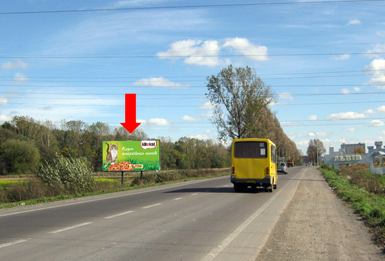 Фото рекламной плоскости по адресу Шевченко ул., въезд в город, возле кольцевой дороги