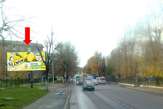 Фото рекламной плоскости по адресу Левандовская ул., 34 / Сяйво ул. / Широкая ул., остановка